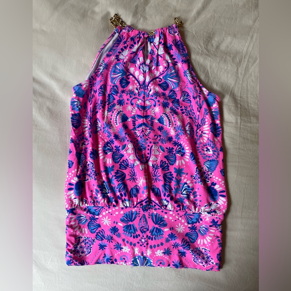NWOT Lilly Pulitzer Bowen Halter, XXS in Turtle Tide - Picture 2 of 6